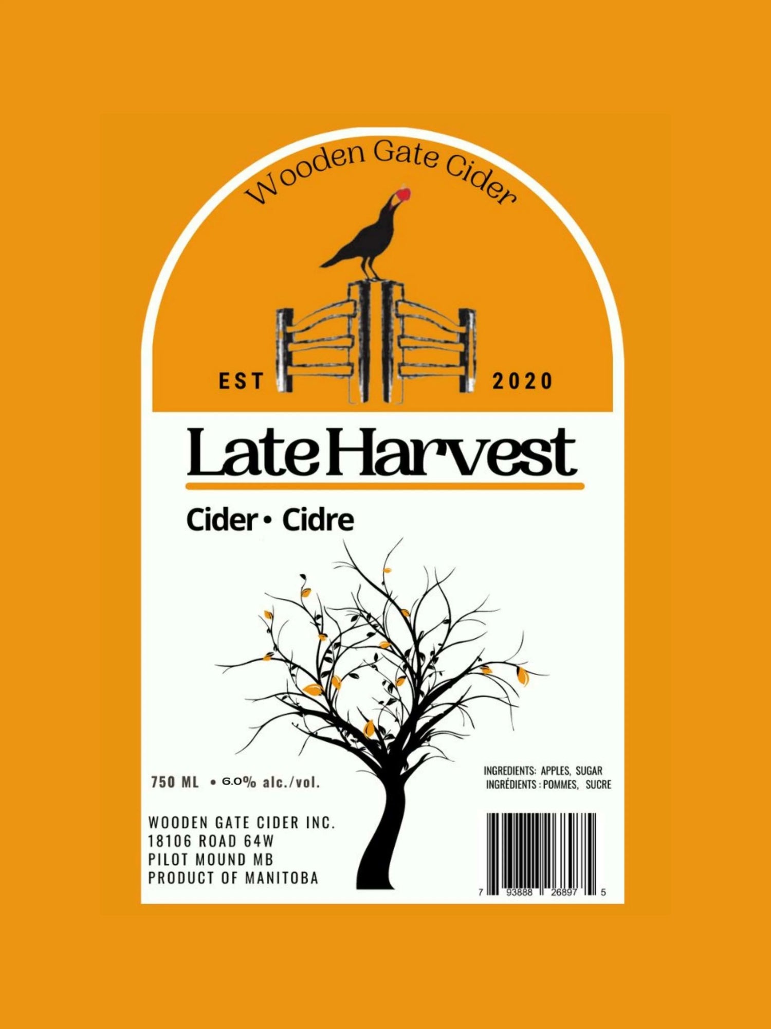 Late Harvest 750ml – Wooden Gate Cider